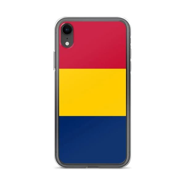 Coque Telefon Flag Tchad - iPhone XR Flerfärgad