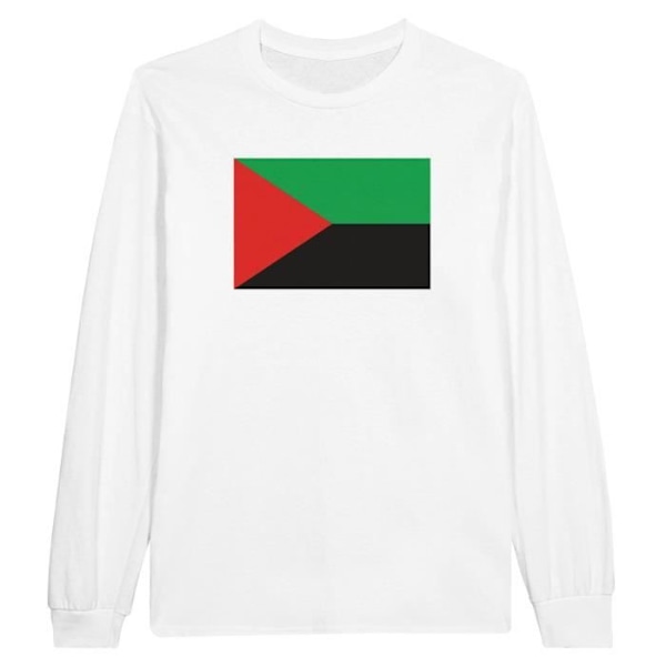 Martinique Flag langærmet T-shirt i hvid Vit XXXL