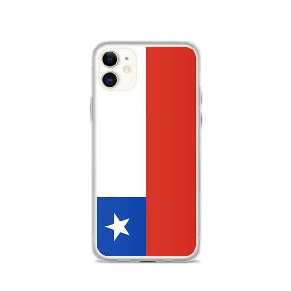 Coque til iPhone - PIXELFORMA - iPhone 11 - Chile's flag - Blødt silikone - Let design Röd