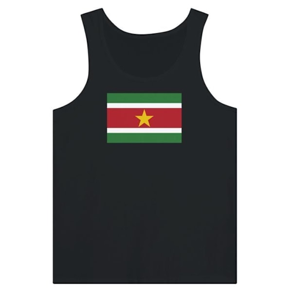 Surinam Flag Tank Top i Sort Svart S