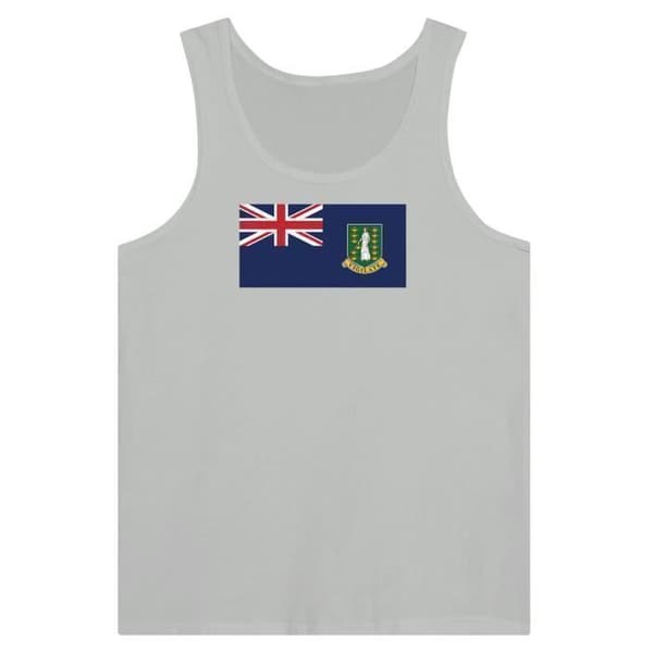 British Virgin Islands Flag Tank Top i Grå Grå XXL