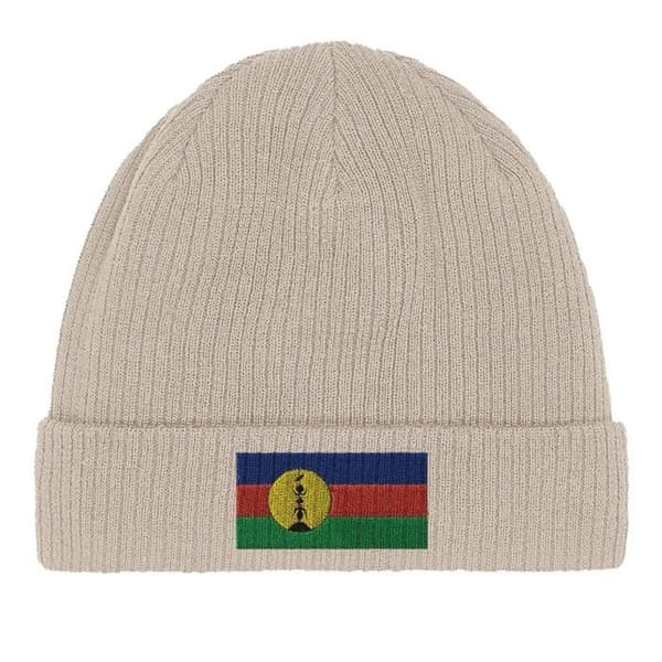 Bonnet Drapeau x de la Nouvelle-Calédonie i Beige Beige