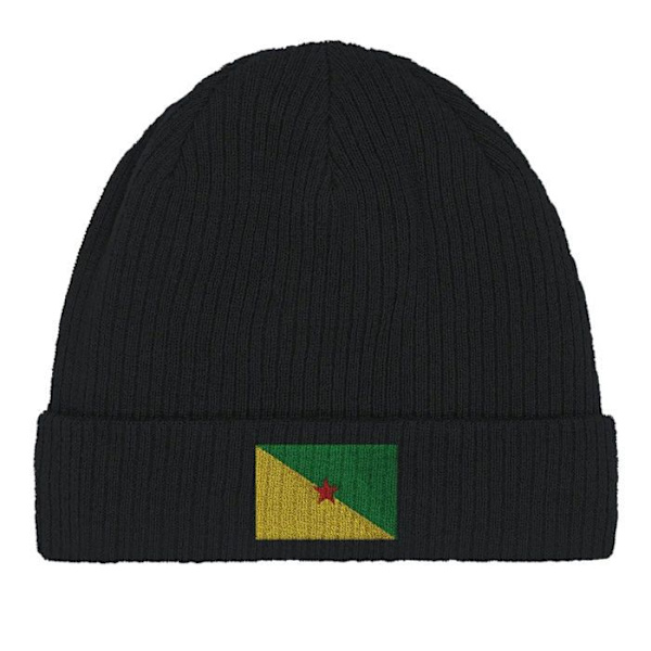 Bonnet Drapeau Guyane i Sort Svart