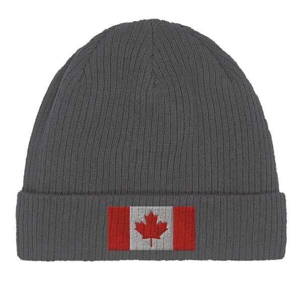 Canada-lippu hattu harmaana Grå