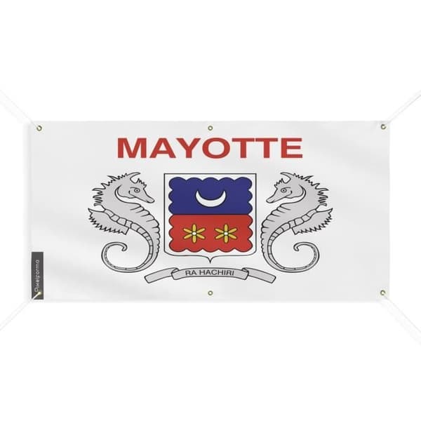 Mayotten lippulippu 6 silmukkaa 110x220cm polyesteriä