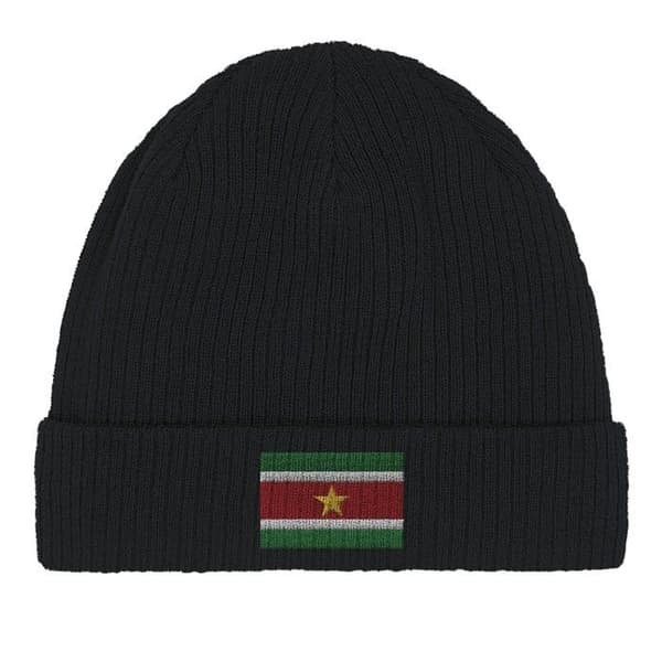 Bonnet Flag Suriname i Sort Svart