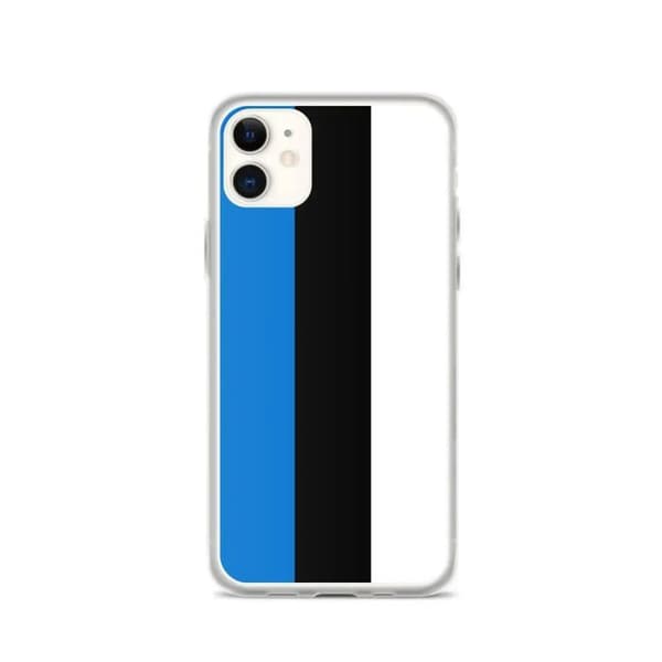 iPhone cover - PIXELFORMA - iPhone 11 - Estisk flag - Fuld beskyttelse - Blødt silikone Estlands flagga