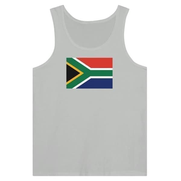 Linne - Sydafrikas flagga - Grå - 100% bomull - Slim fit - Blandat Grå S