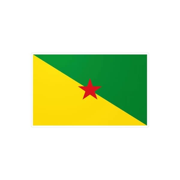 Guyane-lippu-tarra - 8 cm - 1000 kappaletta Flerfärgad