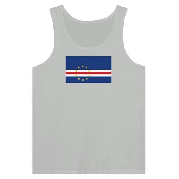 Kap Verde Flag Tank Top i Grå Grå S