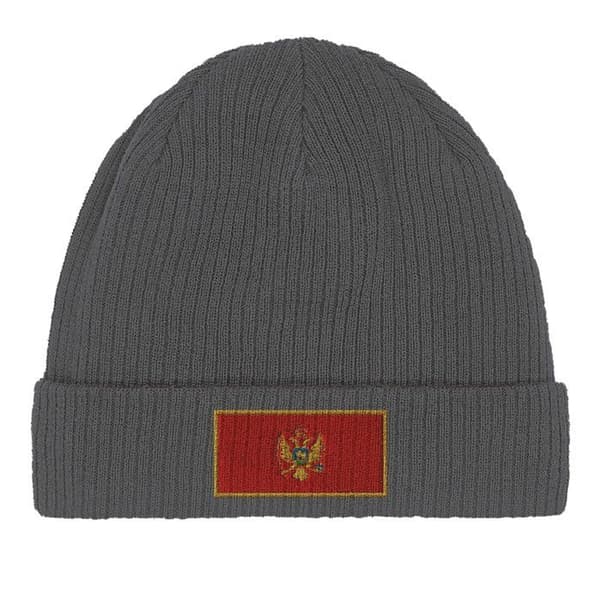 Bonnet flag Montenegro i grått Grå