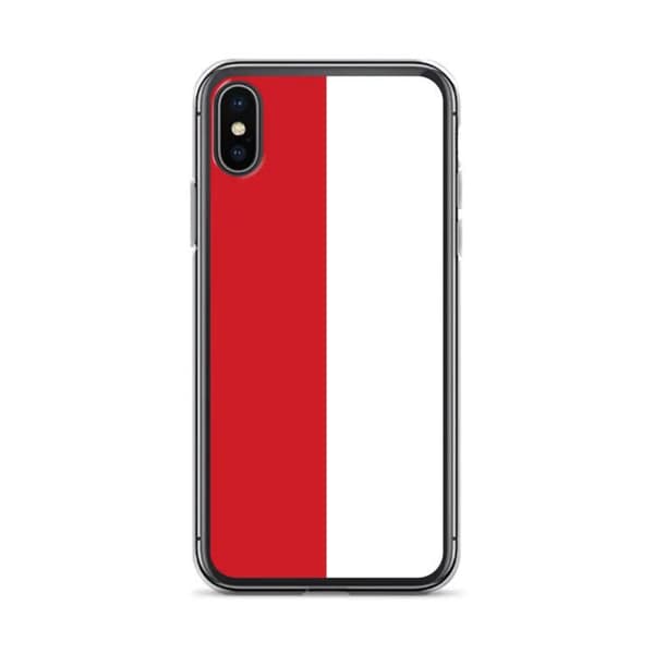 Coque Telefon Flag Monaco - iPhone XS Flerfärgad