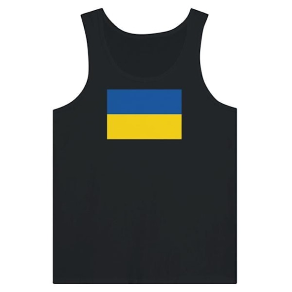 Ukraine Flag Tank Top i Sort Svart jag