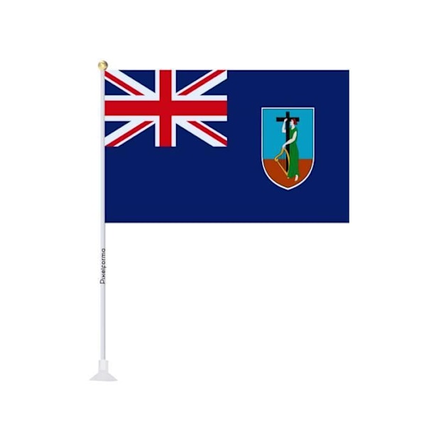 Miniflag sugekop Flag af Montserrat 20x30cm i 1 stk