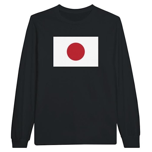 Japan Flag pitkähihainen musta T-paita Svart M