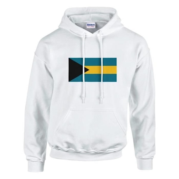 Bahamas Flag Hoodie i Vit Vit XL