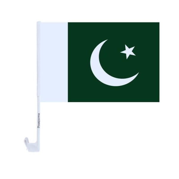 Pakistanin autolippu polyesteriä 14x21cm 10 kpl