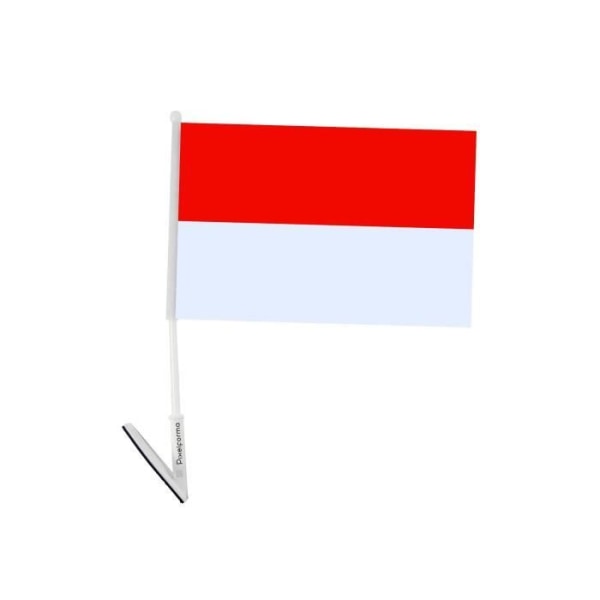 Självhäftande Indonesiens flagga 5 stycken 14x21cm