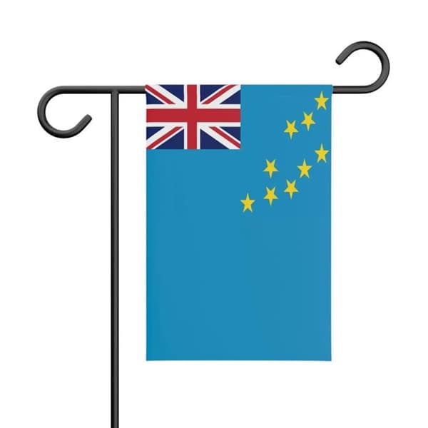 Flag - Tuvalu - 32 x 47.5 cm - Polyester - Front/back - Multicolor Flerfärgad