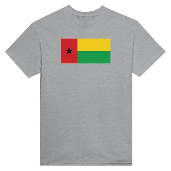 Guinea-Bissau Flag T-shirt i grå farve Grå XXXL