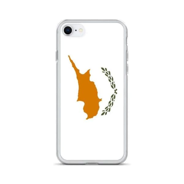 iPhone-etui - PIXELFORMA - iPhone 7 - Cyperns flag - Fuld beskyttelse - Blød siliconeskal Cyperns flagga