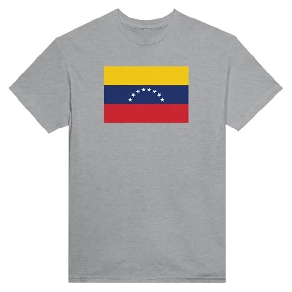 Venezuela Flag T-shirt i grå farve Grå XL