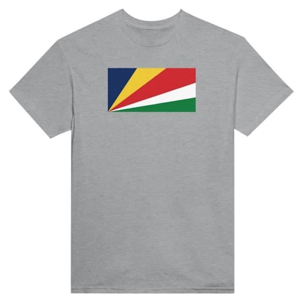 Seychellernes flag T-shirt i grå farve Grå jag