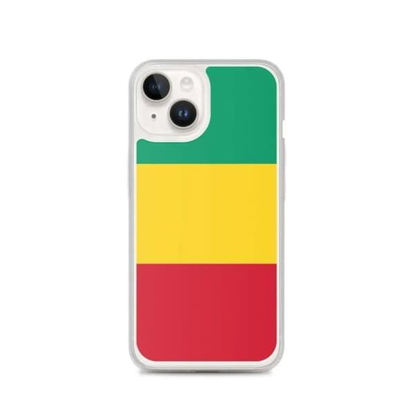 Coque Telefon Flag Guinea - iPhone 14 Flerfärgad