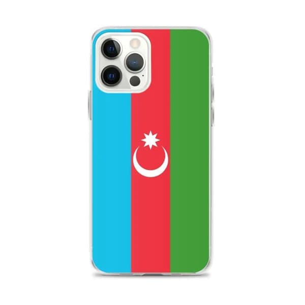 Coque telefon flag Aserbajdsjan - iPhone 12 Pro Max Flerfärgad
