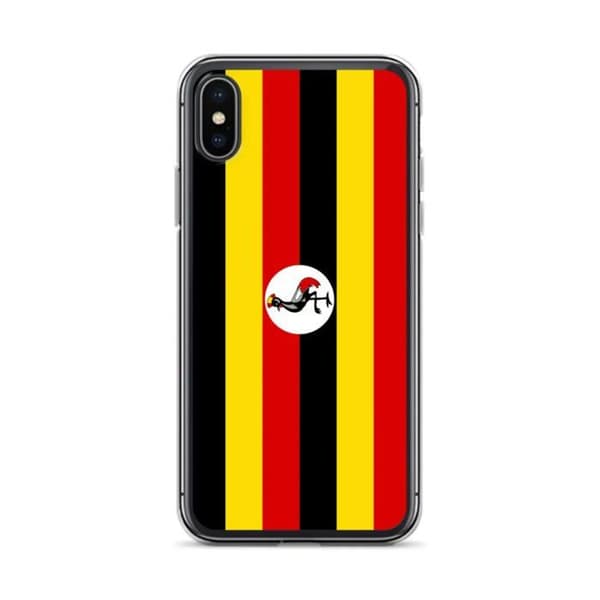 Coque Telefon Flag Uganda - iPhone X Flerfärgad