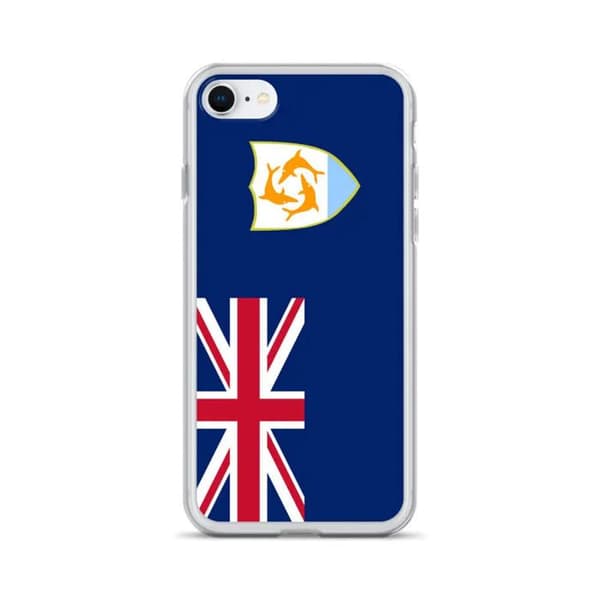 Coque - PIXELFORMA - iPhone 8 - Anguilla Flag - Fleksibel - Fuld beskyttelse Anguillas flagga