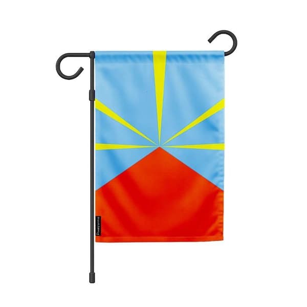 Flag - Reunion - 32 x 47.5 cm - Polyester - Print front/back - Multicolored Flerfärgad