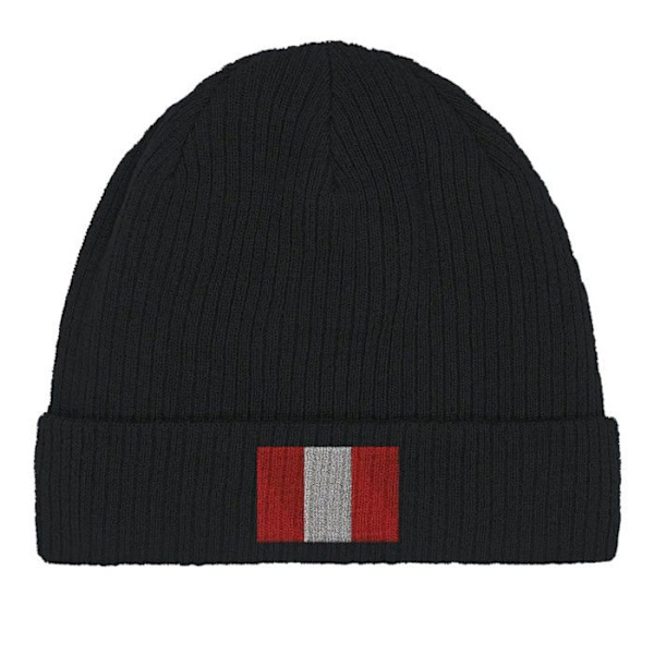Bonnet Drapeau Peru i Sort Svart
