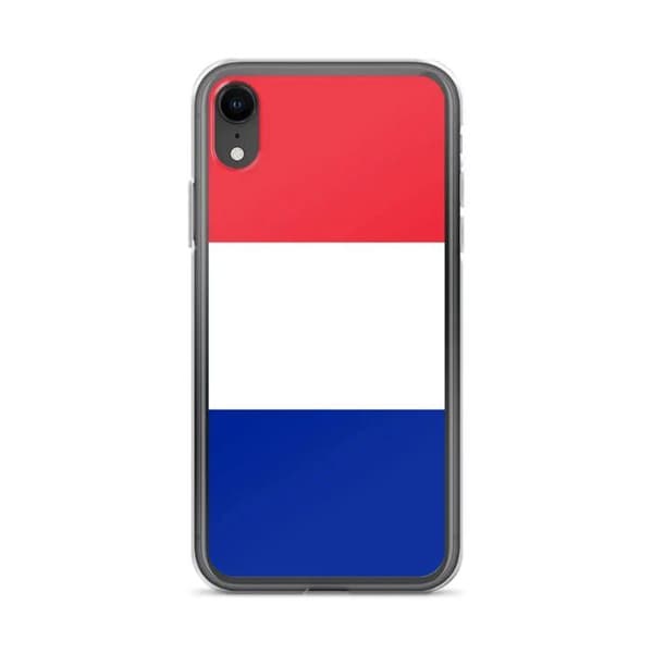 Coque Telefon Flag Frankrig - iPhone XR Flerfärgad