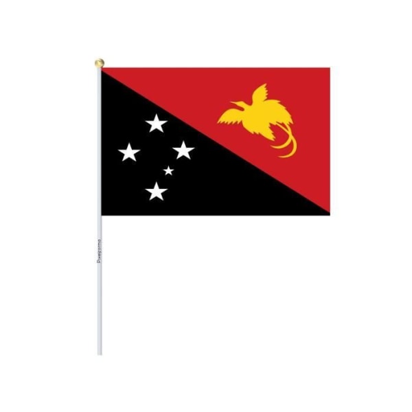 Miniflagga för Papua Nya Guinea 14x21cm i polyester
