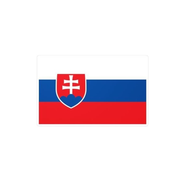 Klistermärke Slovakiens flagga 4,0x6,0cm i 1000 bitar