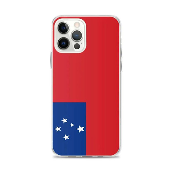 Coque Telefon Flag Samoa - iPhone 12 Pro Max Flerfärgad