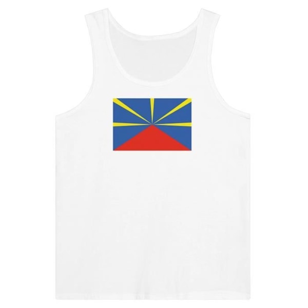 Reunion Island Flag Tank Top i hvid Vit S