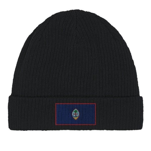 Bonnet Flag Guam i Sort Svart
