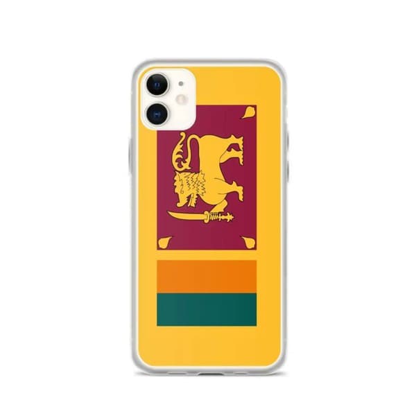 Coque iPhone - PIXELFORMA - iPhone 11 - Sri Lankas flag - Blødt silikone - Fuld beskyttelse Sri Lankas flagga