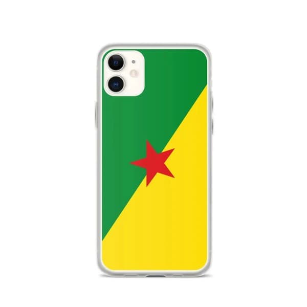 iPhone case - PIXELFORMA - iPhone 11 - Guyana Flag - Full protection - Soft silicone Guyanas flagga