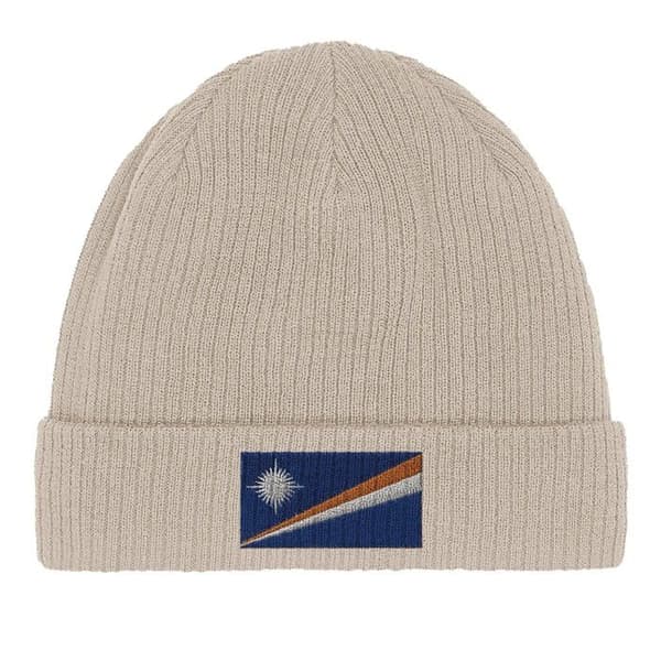 Bonnet Flagg Marshallöarna i Beige Beige