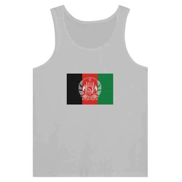 Afghanistan Flag Tank Top harmaa Grå XXL