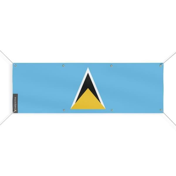 Saint Lucian lippu 8 silmukkaa 70x210 cm