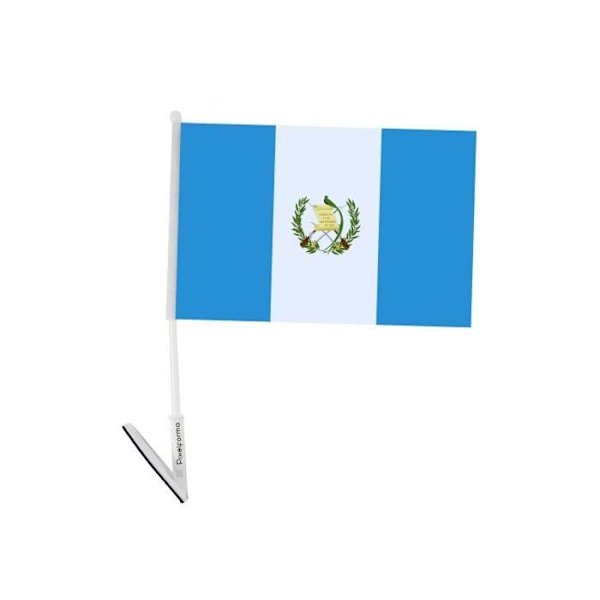 Selvklæbende flag af Guatemala 10 stykker 14x21cm