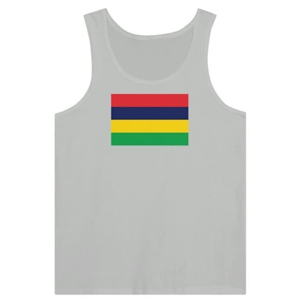 Mauritius Flag Tank Top i Grå Grå S