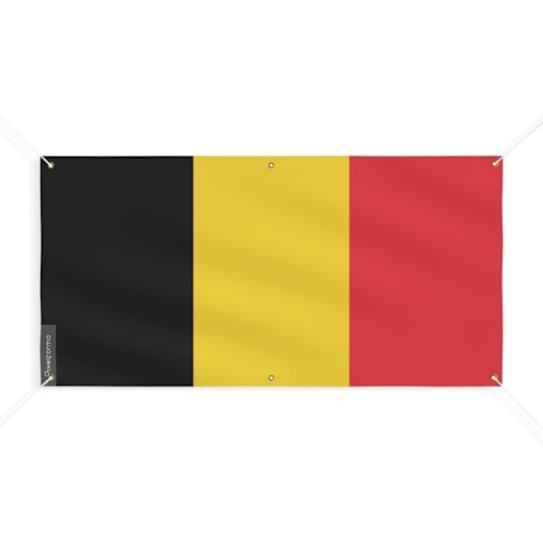 Banner Flag of Belgium 6 Øjer 90x180cm i polyester