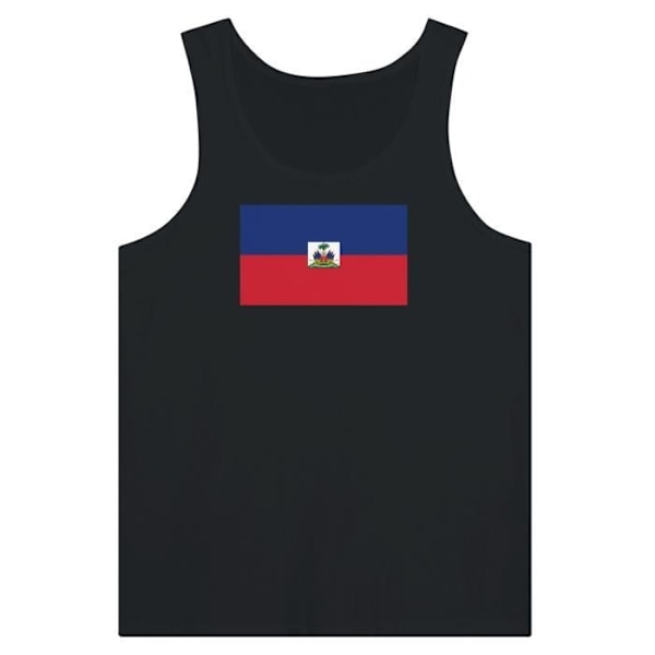 Haiti Flag Tank Top i Sort Svart jag