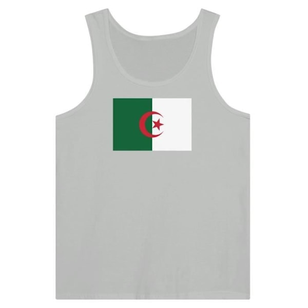 Algeria Flag Tank Top harmaa Grå XXL