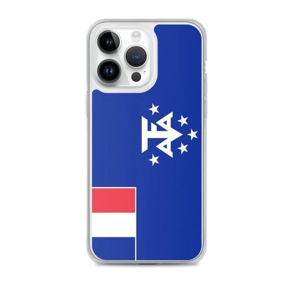 Telefonfodral Antarktiska Franska Flaggan - iPhone 14 Pro Max Flerfärgad